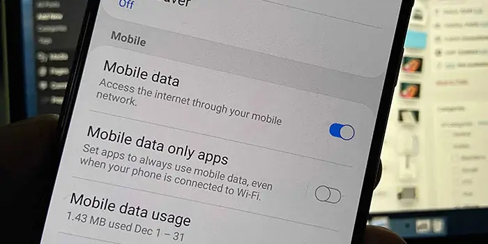 استفاده از دیتا تلفن همراه را برای همه برنامه‌ها مجاز کنید
