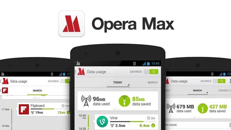  از مرورگر Opera Max استفاده کنید