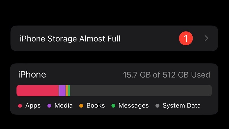 مشکلات رایج iOS 15 :  خطای iPhone Storage Full