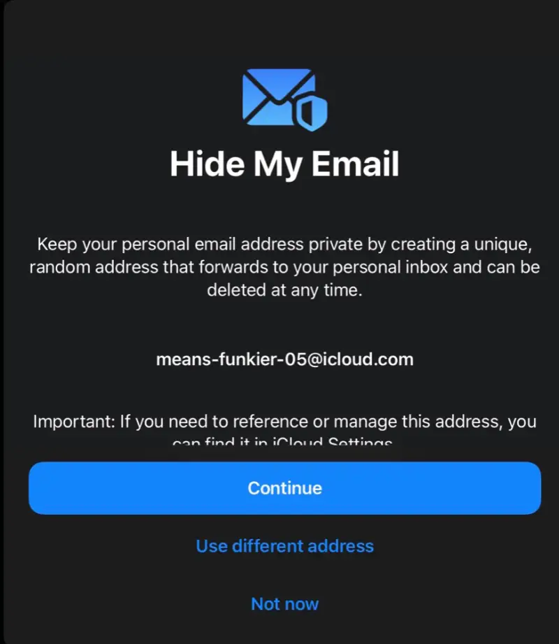 ویژگی Hide My Email اپل چیست؟