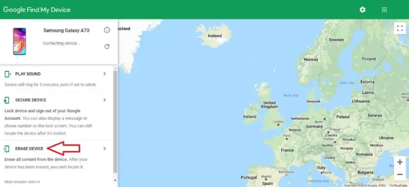 از Find My Device استفاده کنید