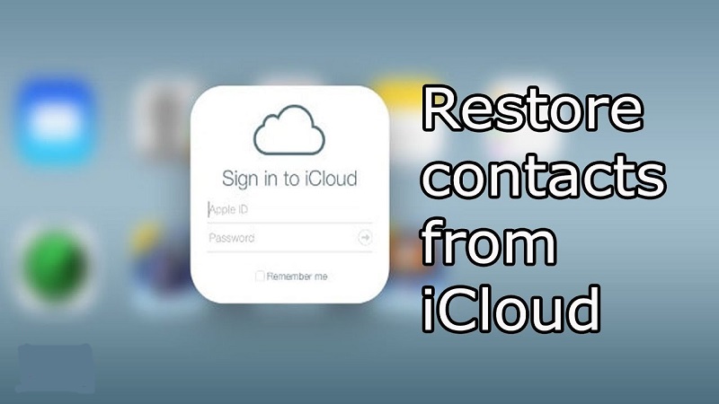 بازیابی مخاطبین با استفاده از iCloud