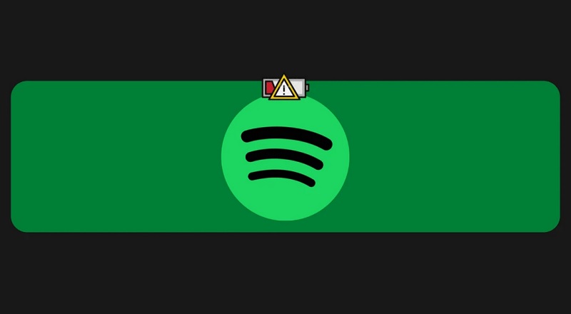 مشکلات رایج iOS 15 : مشکل تخلیه باتری Spotify