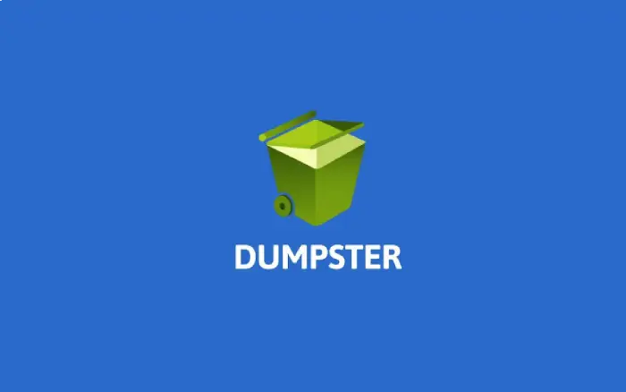 از دامپستر (Dumpster) استفاده کنید 