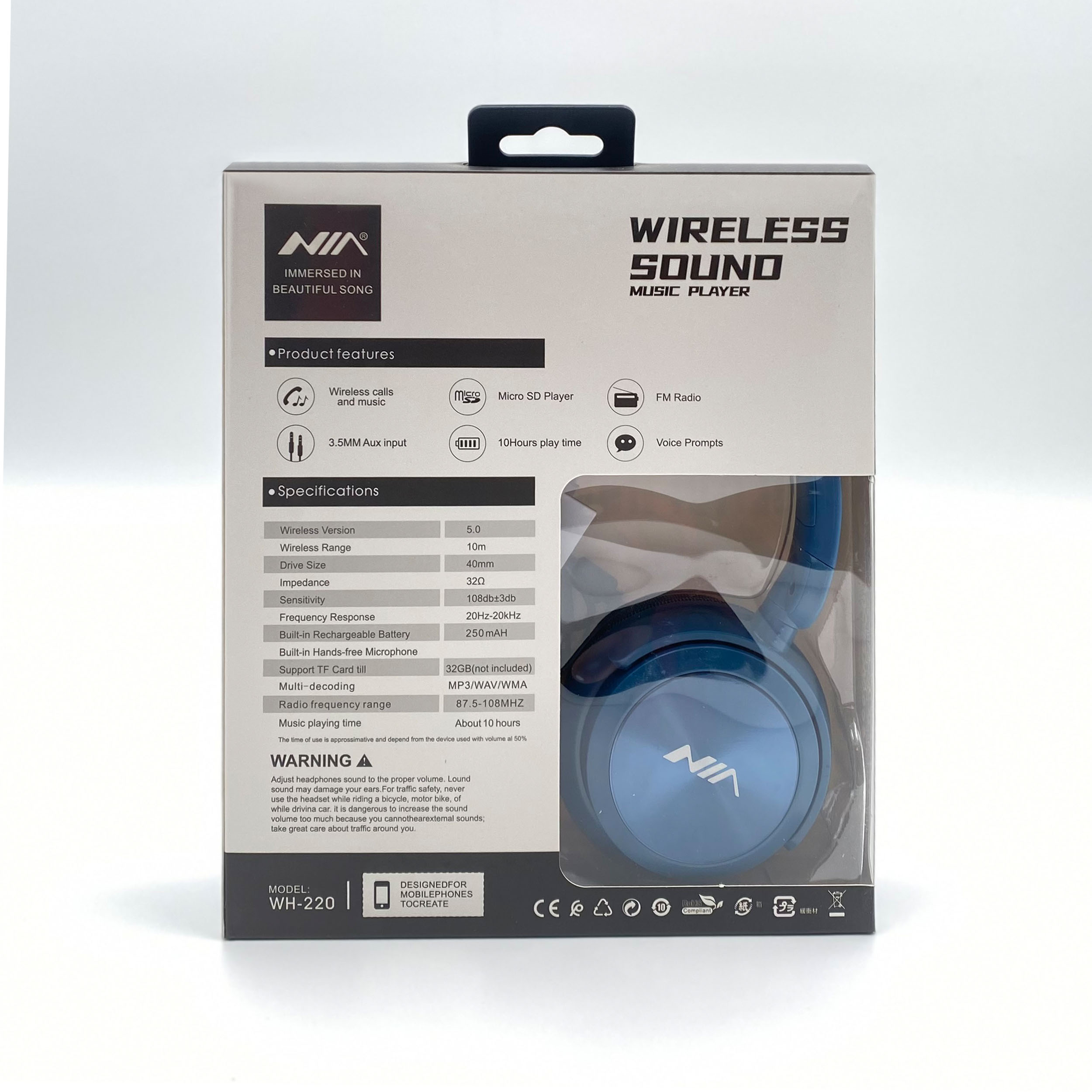 هدفون بلوتوثی WH-220